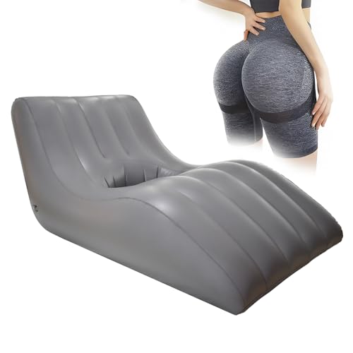 BBL Mattress Bed with Hole After Surgery for Sitting Sleeping, Inflatabel BBL Couch Chair for Butt Post Surgery Supplies for Brazilian Butt Lift Recovery (Grey)