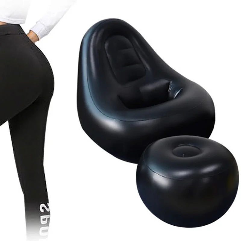 Created Beauty BBL Inflatable Chair Sofa with Hole After Surgery for Brazilian Butt Lift Recovery Seat - Comfortable BBL Post Surgery (with Pump extra)