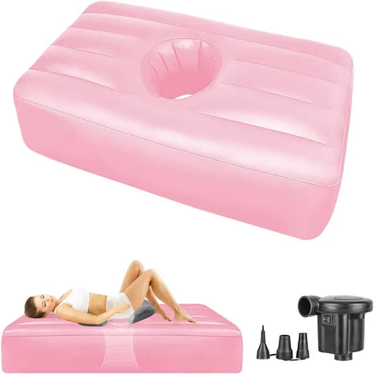 Created Beauty BBL Inflatable Air Mattress with Hole for Sleeping After Brazilian Butt Lift Surgery Recover Bed - Waterproof