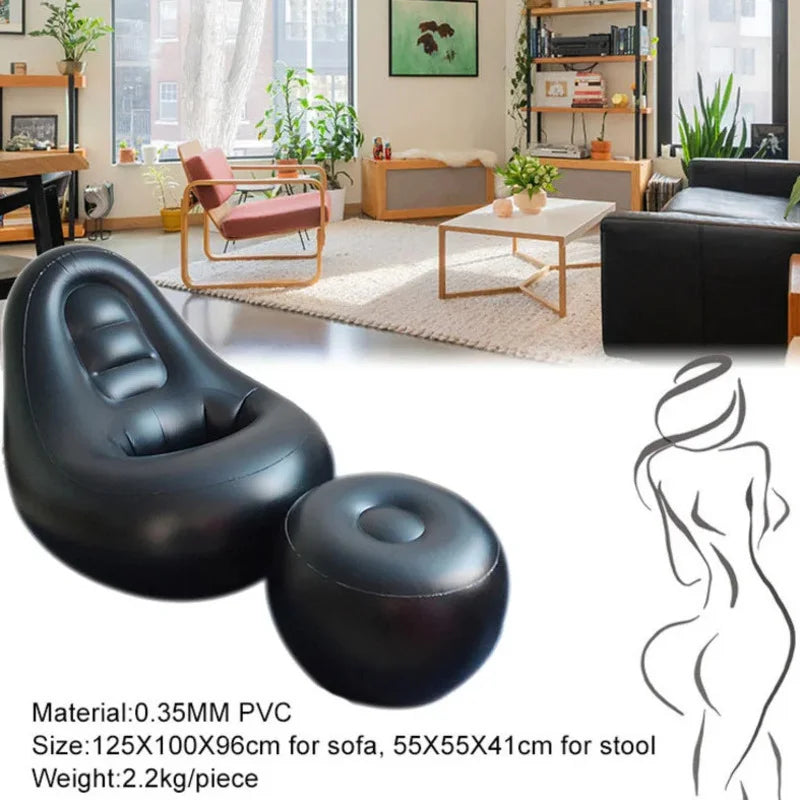 Created Beauty BBL Inflatable Chair Sofa with Hole After Surgery for Brazilian Butt Lift Recovery Seat - Comfortable BBL Post Surgery (with Pump extra)