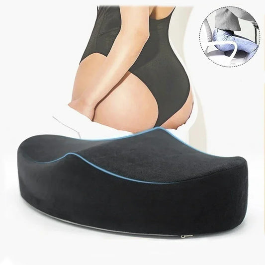 Created Beauty Cushion Memory Foam Buttock Pillow for Home, Office, Car, Airplane - BBL After Surgery Recovery Pillow Seat - Durable Hips Support