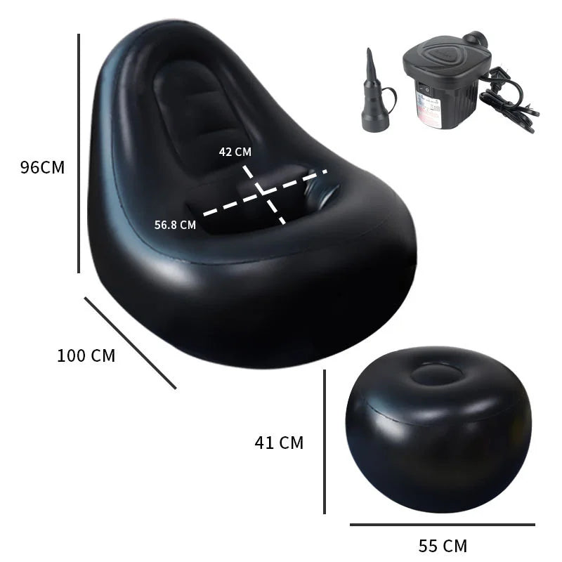 Created Beauty BBL Inflatable Chair Sofa with Hole After Surgery for Brazilian Butt Lift Recovery Seat - Comfortable BBL Post Surgery (with Pump extra)